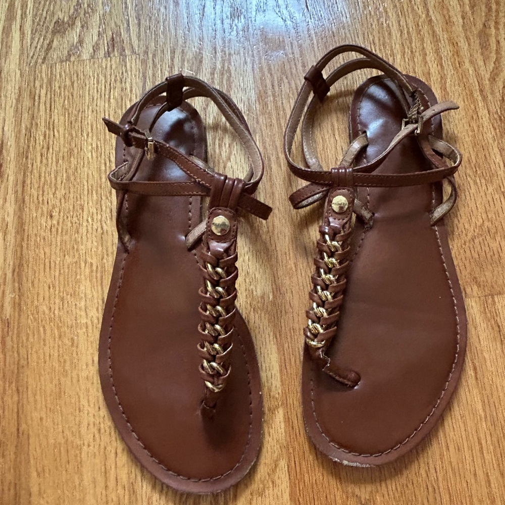 Brown Sandals Tommy Hilfiger, US 7